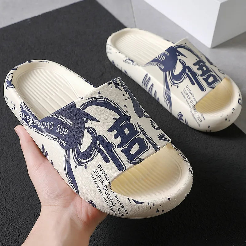 Thick Platform Slippers Soft Sole EVA Non-Slip Home Floor Slides