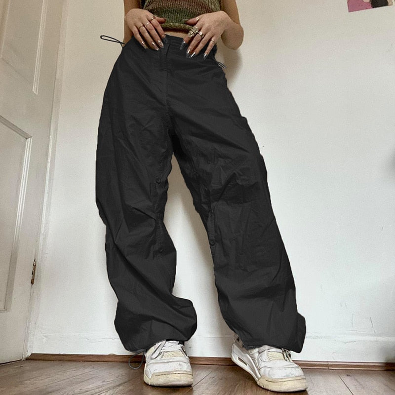 Women Oversized Joggers Tech Pants