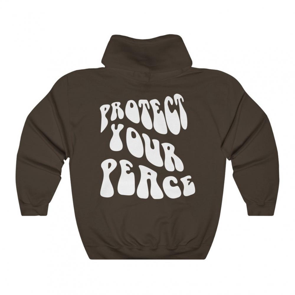 Women Oversized Hoodie Protect Your Peace Graphic Hoodie