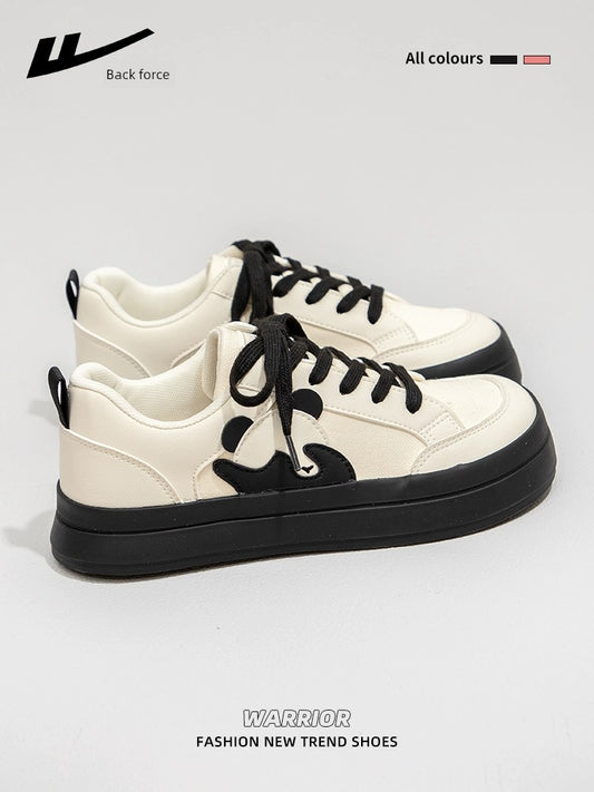 Unisex Fall Warrior Panda Niche Canvas Biscuit Shoes