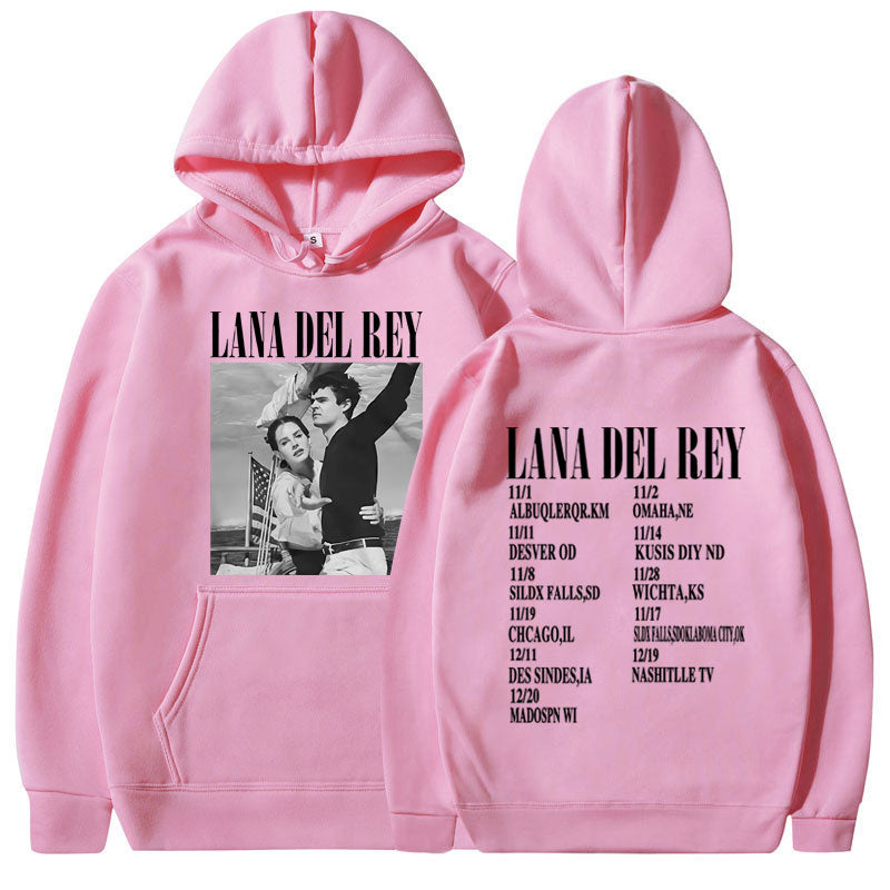 Womens Lana Del Rey Ldr Sailing Graphic Hoodie