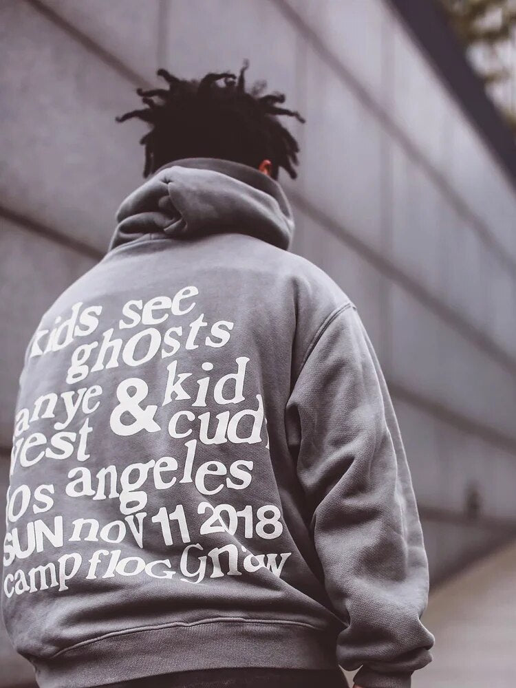 KANYEWESTXKIDCUDI World tour merch high quality hoodies