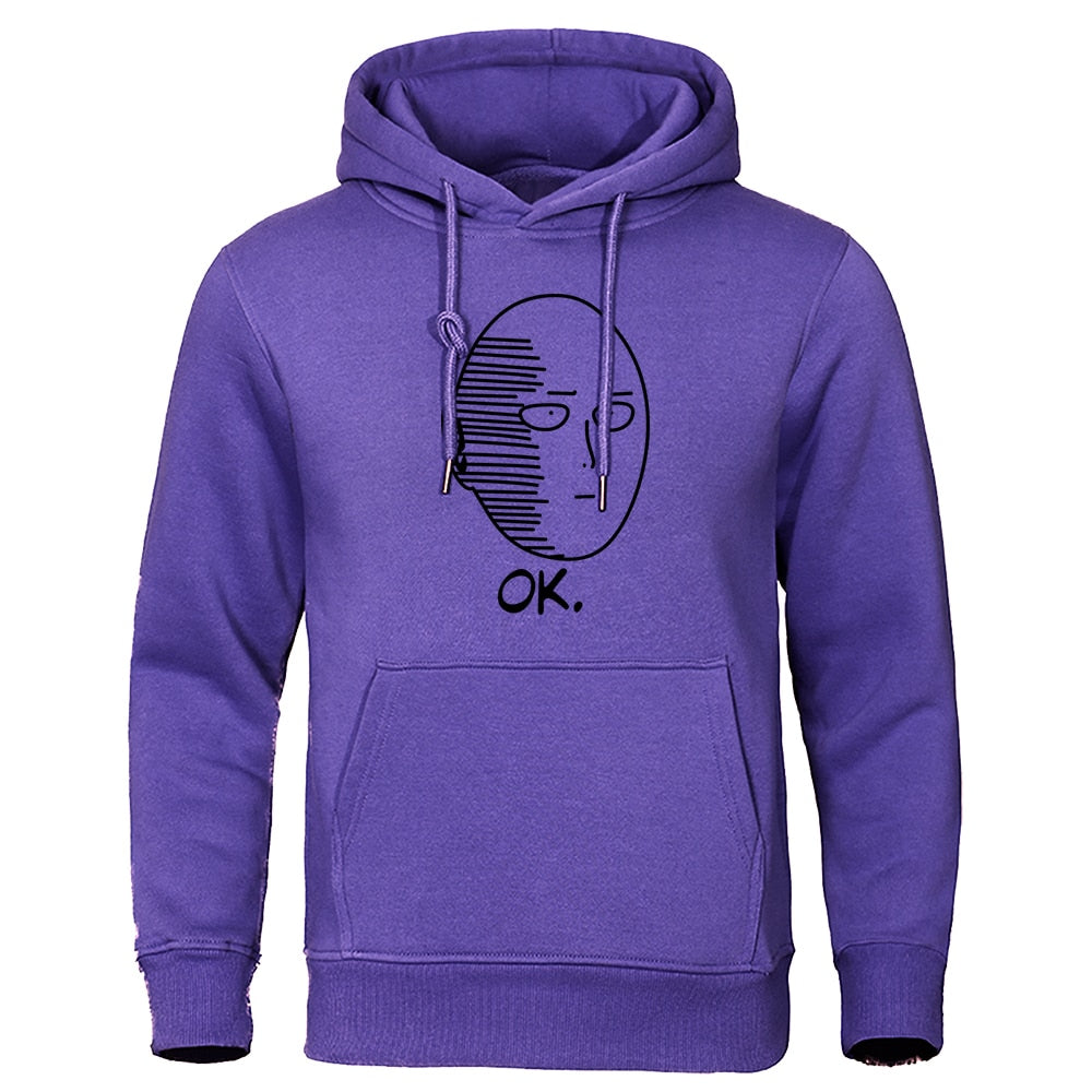 Mens Casual Hooded Sweatshirt One Punch Man Hoodie