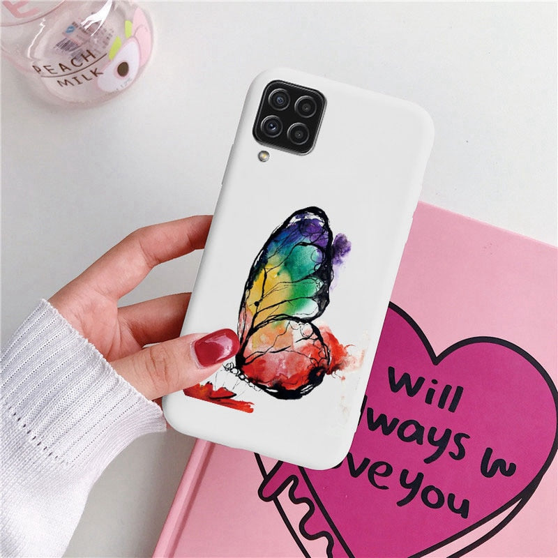 Love Heart Butterfly Flower Graphic Samsung Case