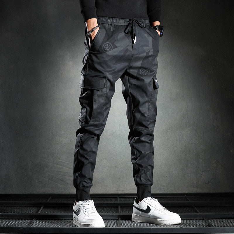 Sweatpants Men Camouflage Elasticity Military Cargo Pants