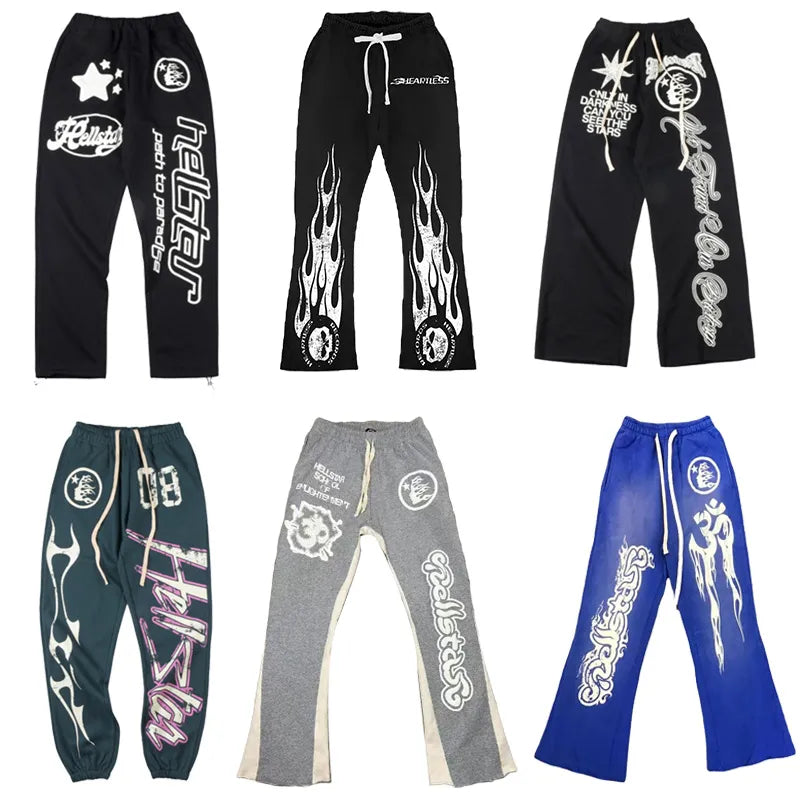 Unisex Y2K Hellstar Streetwear Vintage Harajuku Hip Hop Gothic  sweatpants