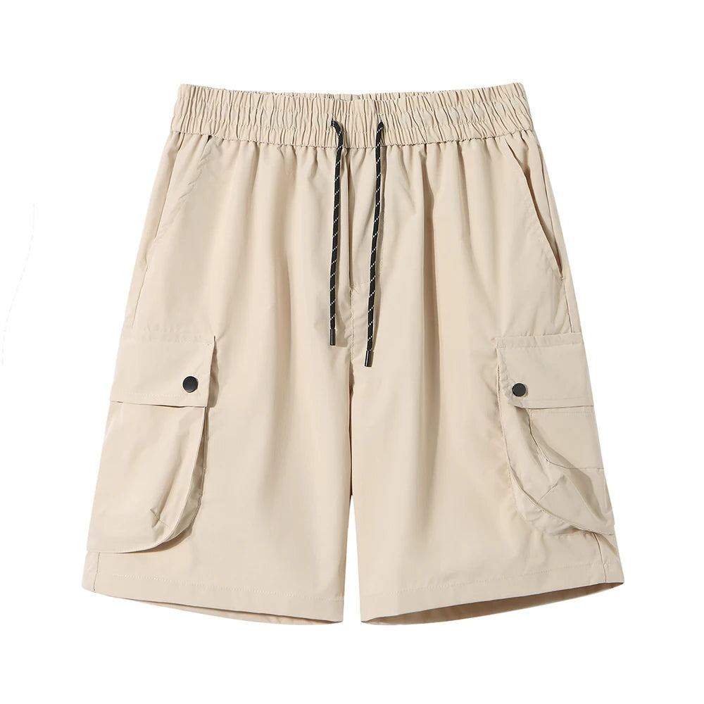 Men Korean Streetwear Cargo Shorts