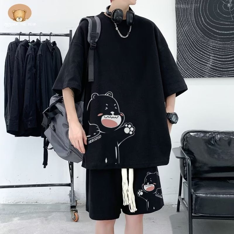 Men's Sports Suit Japan High Street Fashion T-shirt