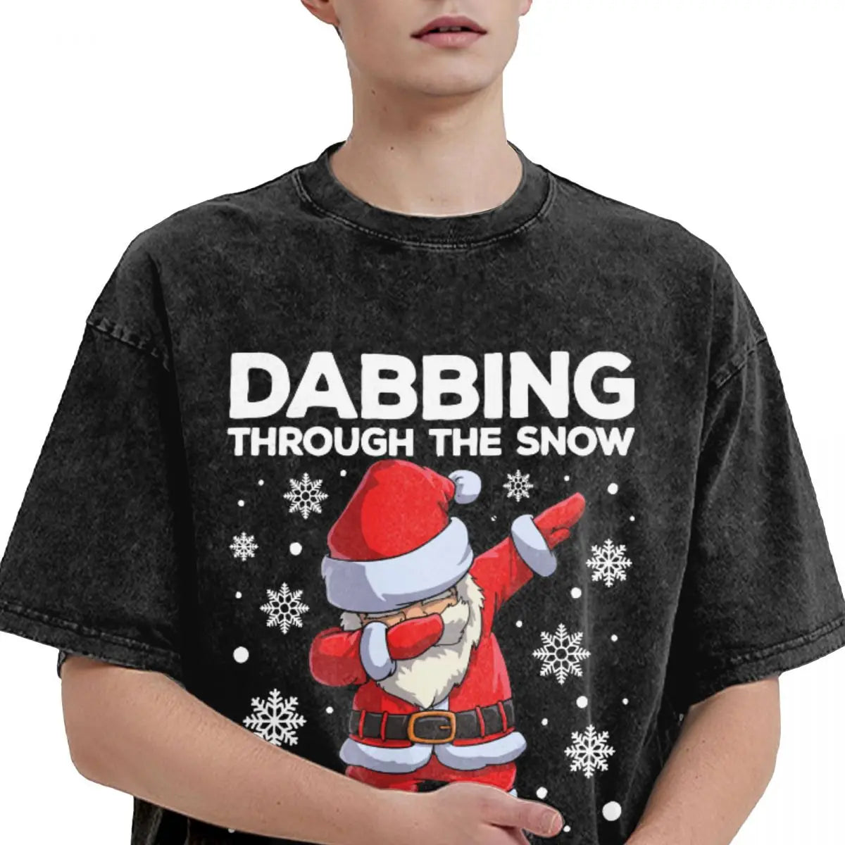 Unisex Dabbing Santa Christmas Retro T-Shirts