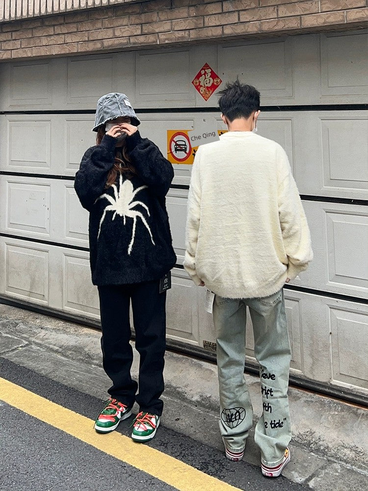 Unisex Original Niche Spider Casual round Neck Sweater