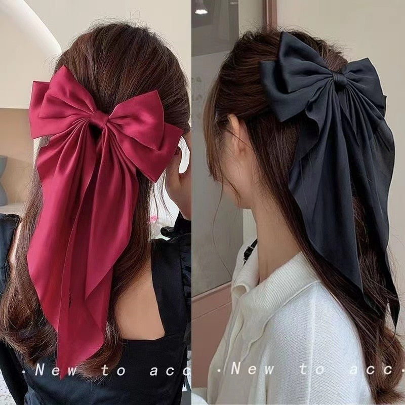 Chiffon Bow Hair Clip Women