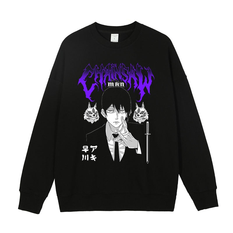 Chainsaw Man Long Sleeve Anime Hayakawa Aki T Shirt