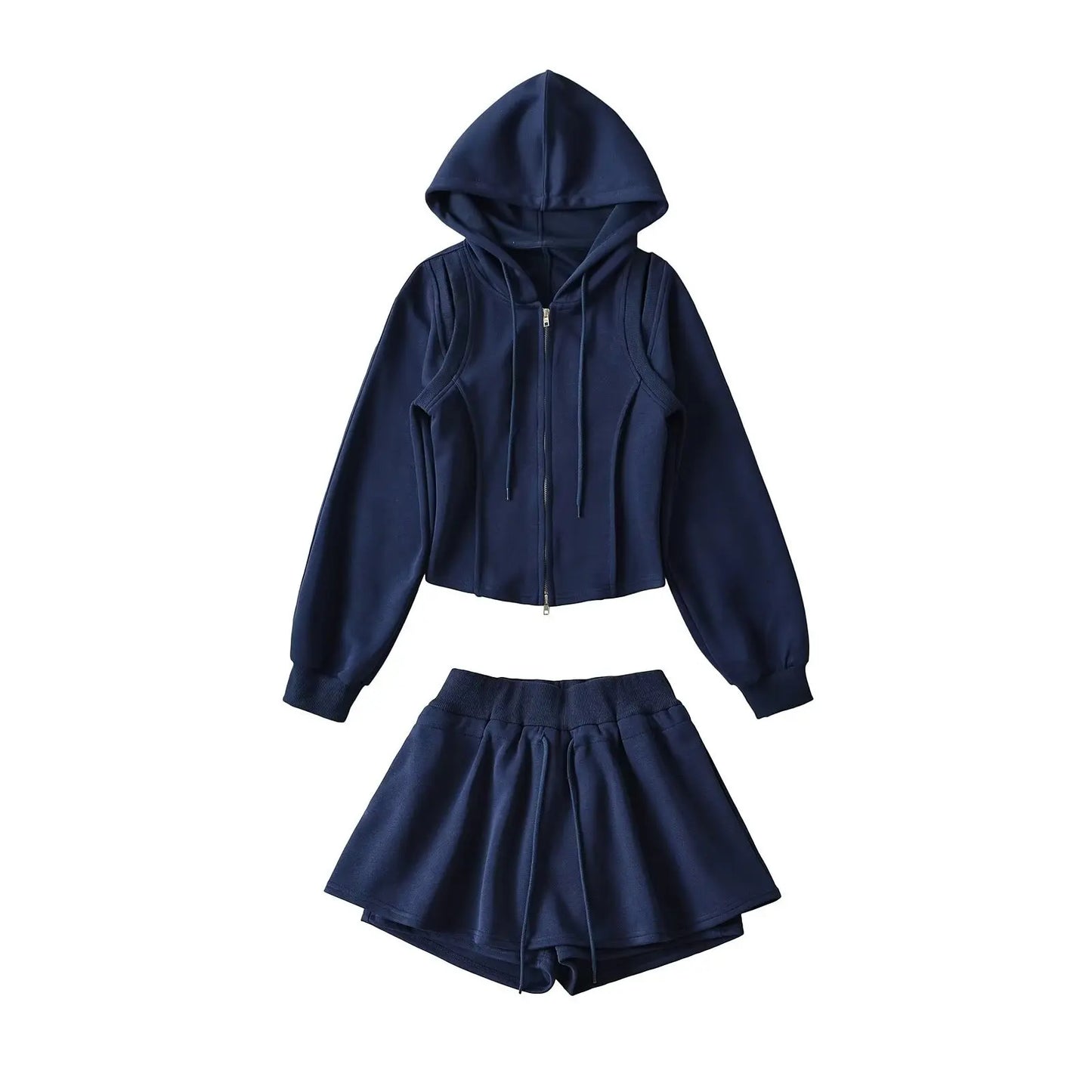 Women's HLJ American Sporty Hooded Two Piece Sets