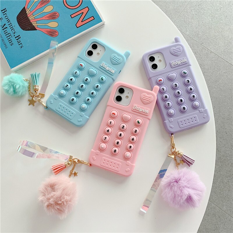 Cute love heart kid girl gift 3D Phone Case For iPhone