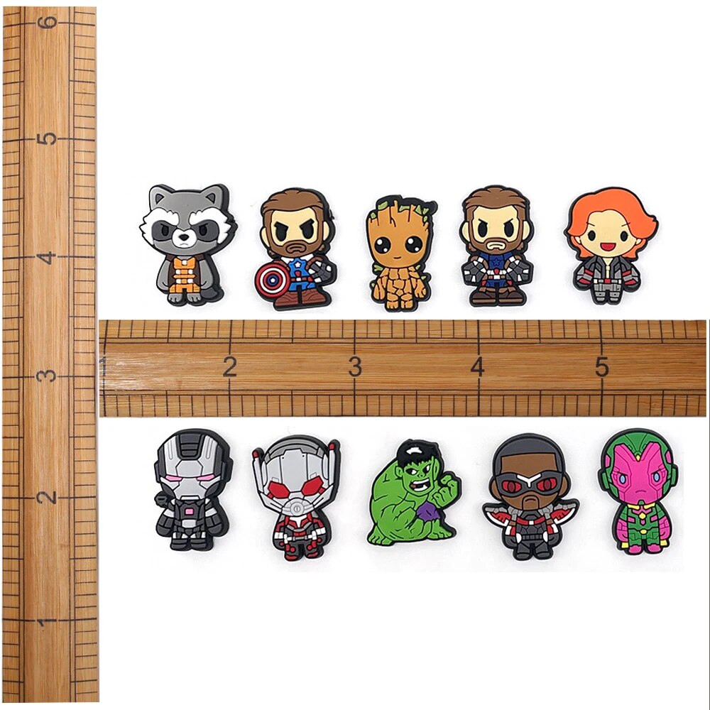 1pcs Marvel Superheroes Croc Charms