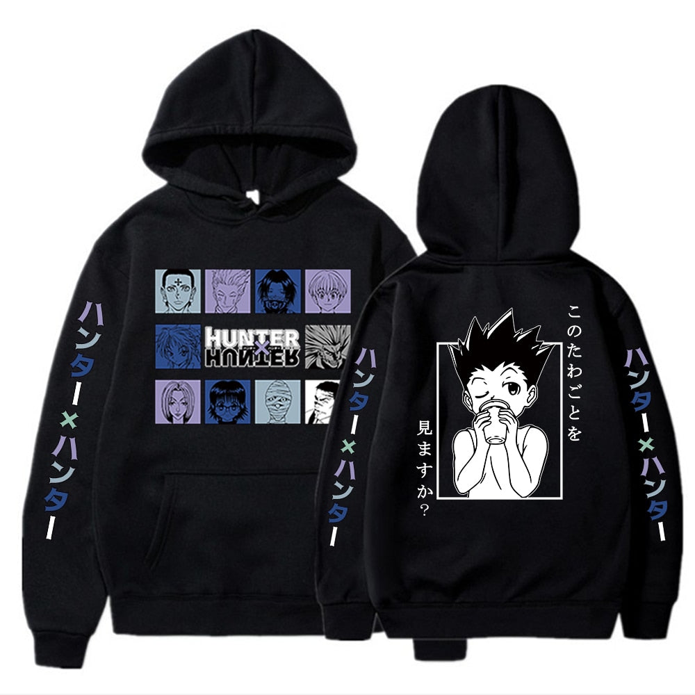 2020 Anime Hunter X Hunter Killua Leorio Kurapika Gon Hisoka Pullover Hoodie Streetswear Tops