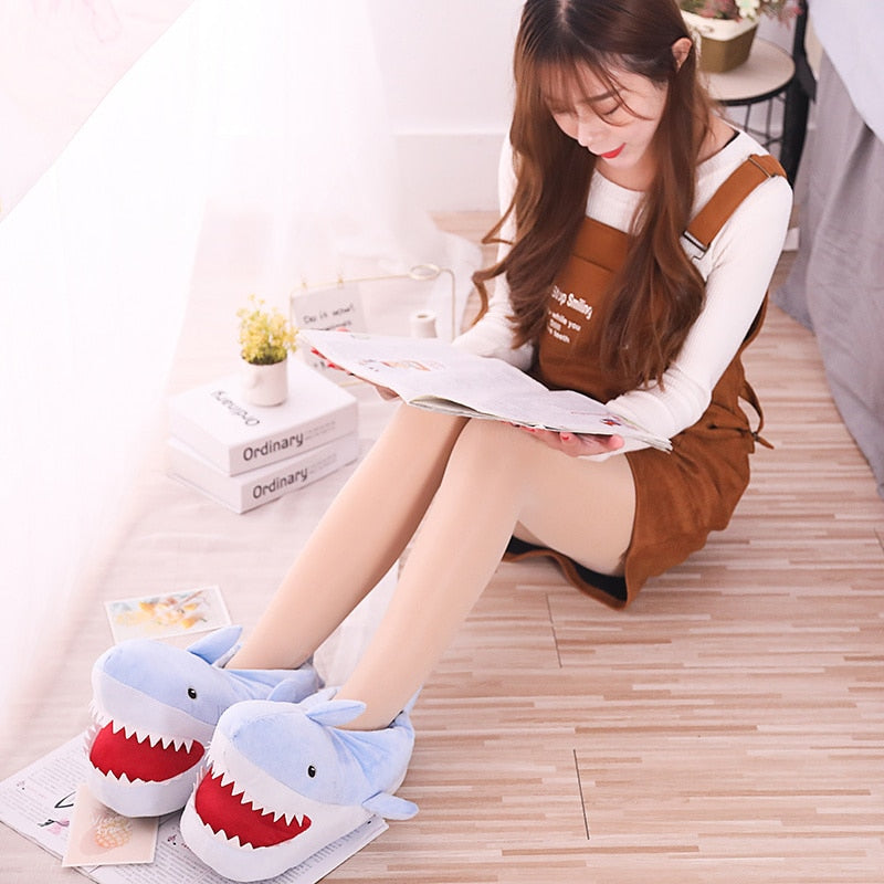 Cute Shark Shape House Slippers