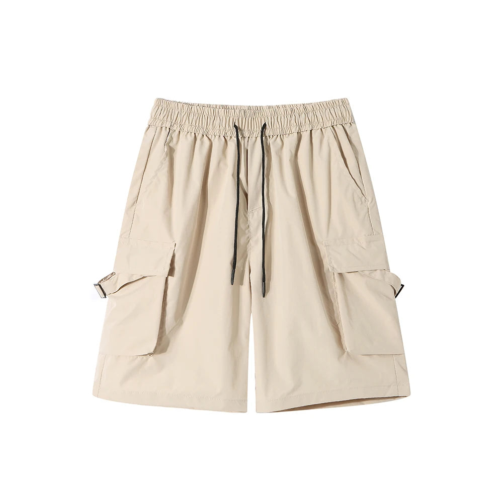 Men Korean Streetwear Cargo Shorts