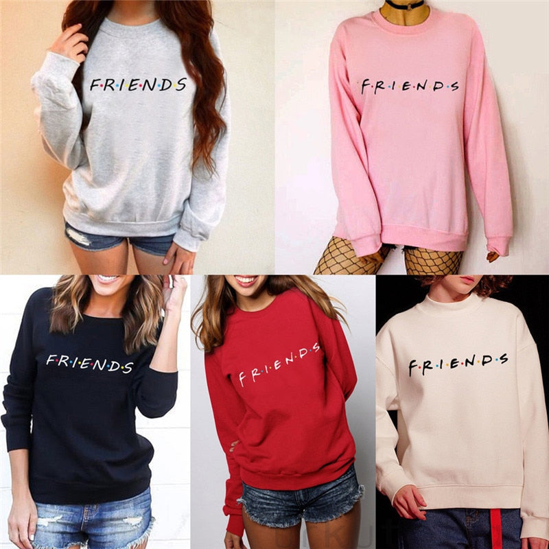 Women Casual Harajuku Love Printed Long Sleeve Clothing