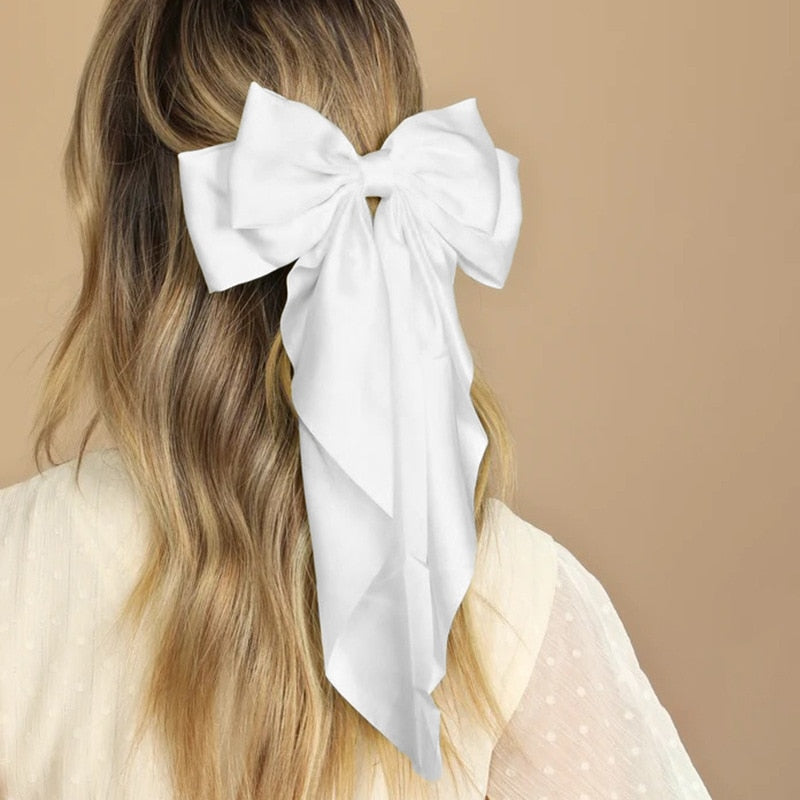 Chiffon Bow Hair Clip Women