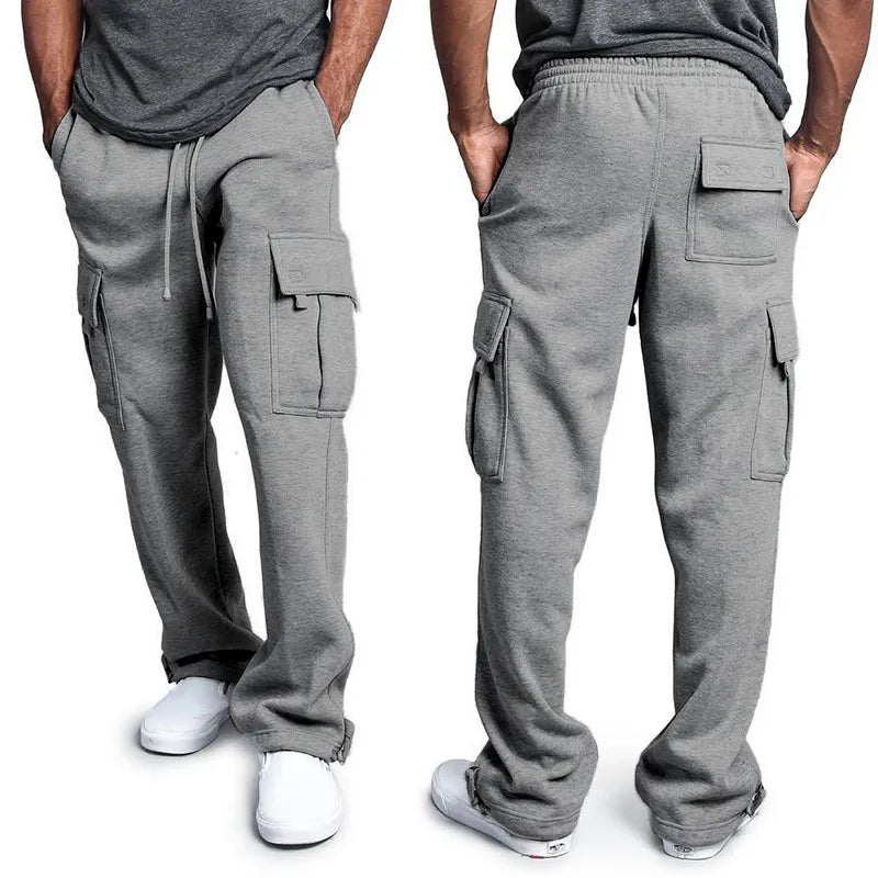 Men's Casual Gyms Track Pants Drawstring Cargo Pants