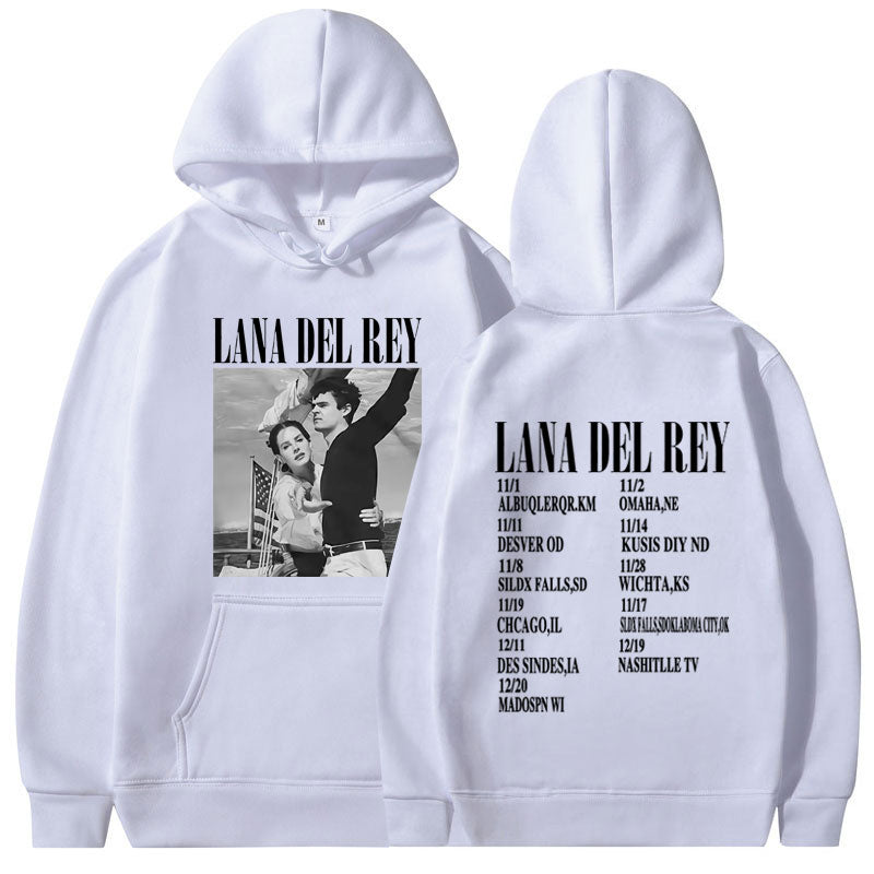 Womens Lana Del Rey Ldr Sailing Graphic Hoodie