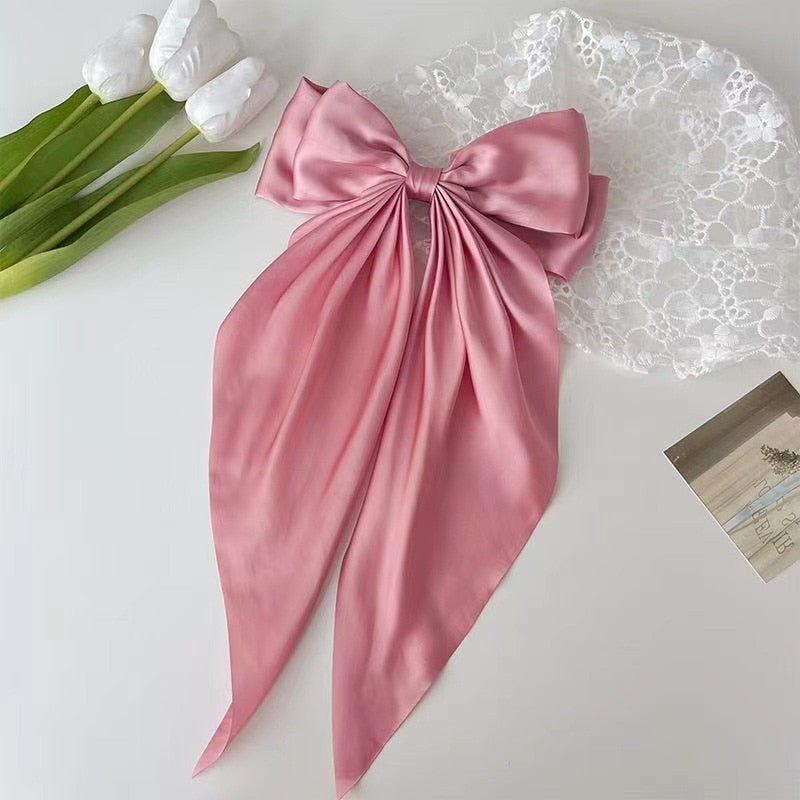 Chiffon Bow Hair Clip Women