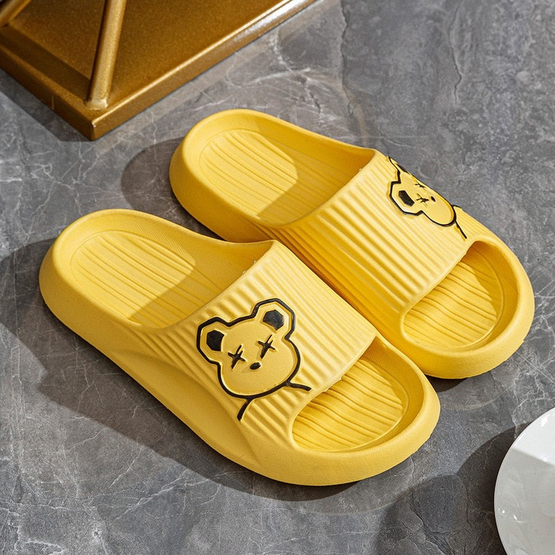 Cat Graffiti Women Slippers Summer Slide Cartoon