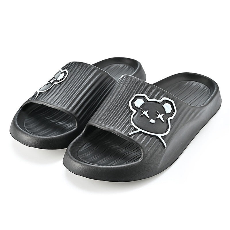 Cat Graffiti Women Slippers Summer Slide Cartoon