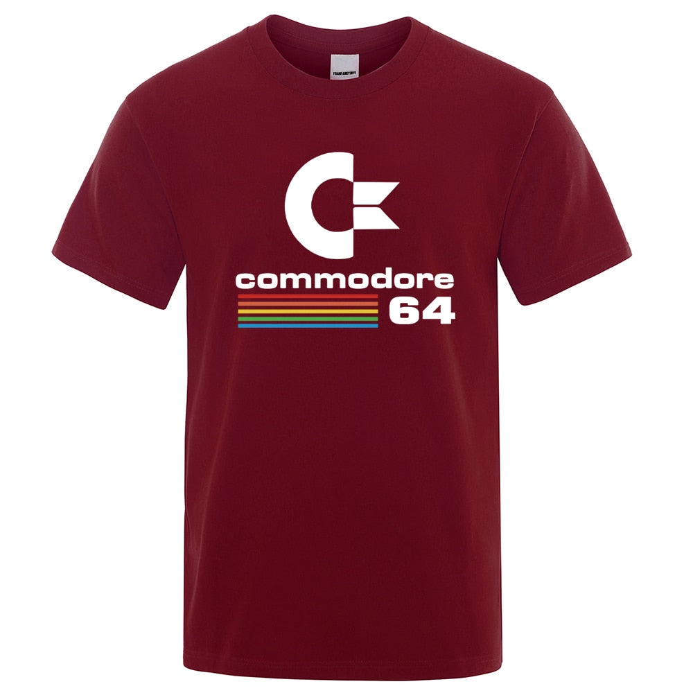 Mens Summer Commodore 64 Print T Shirt