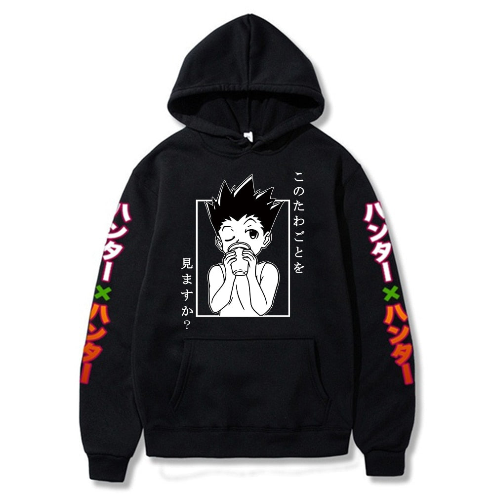 2020 Anime Hunter X Hunter Killua Leorio Kurapika Gon Hisoka Pullover Hoodie Streetswear Tops