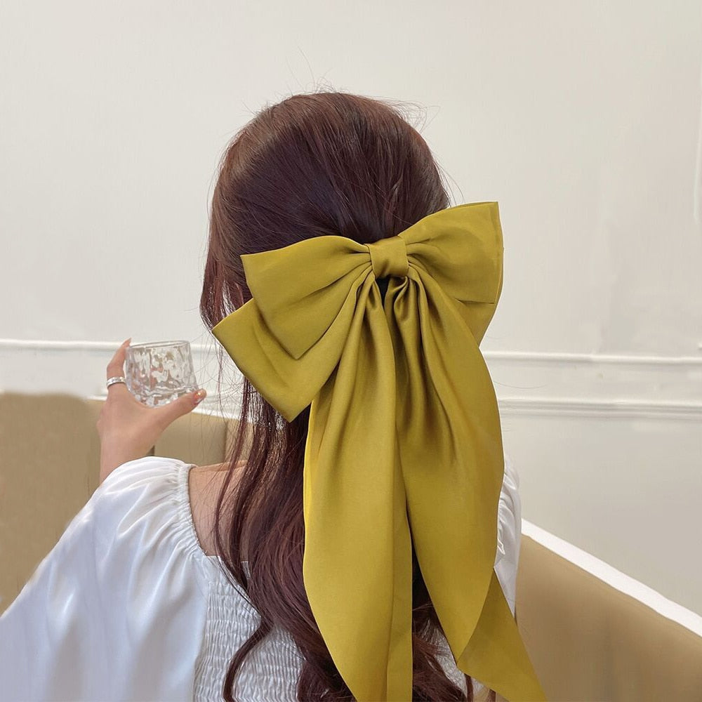 Chiffon Bow Hair Clip Women