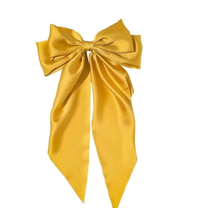 Chiffon Bow Hair Clip Women