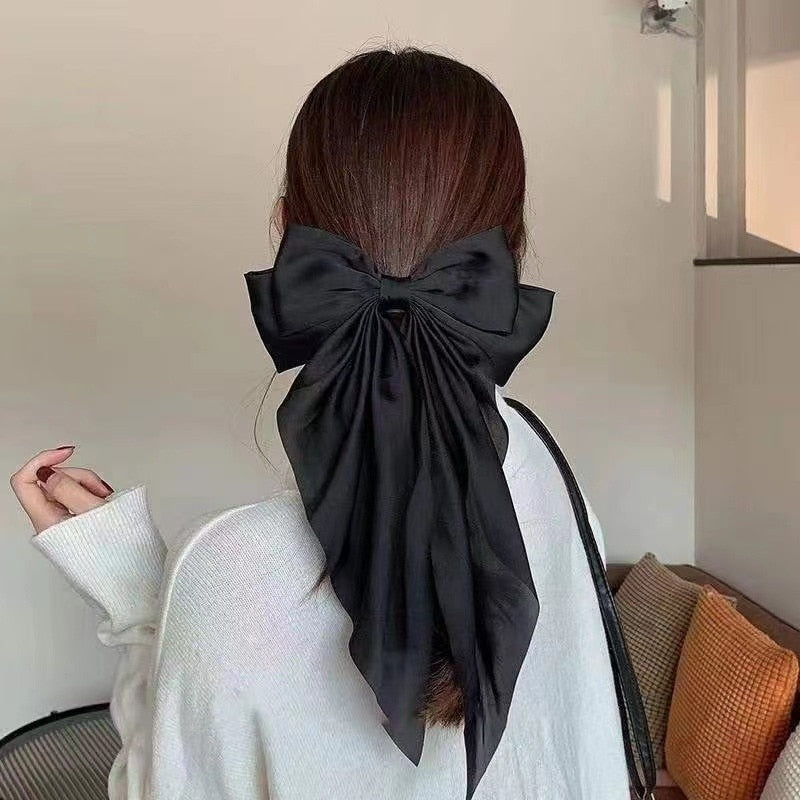 Chiffon Bow Hair Clip Women