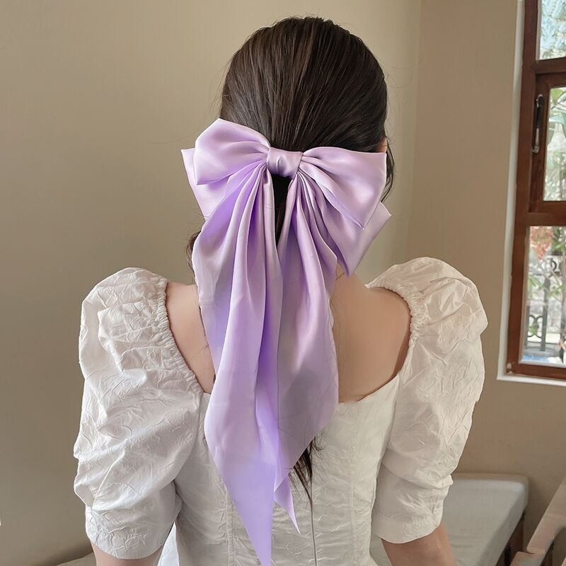 Chiffon Bow Hair Clip Women