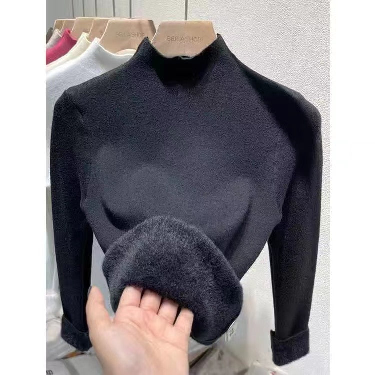 Woman Korean Turtleneck Slim Knitted Pullovers