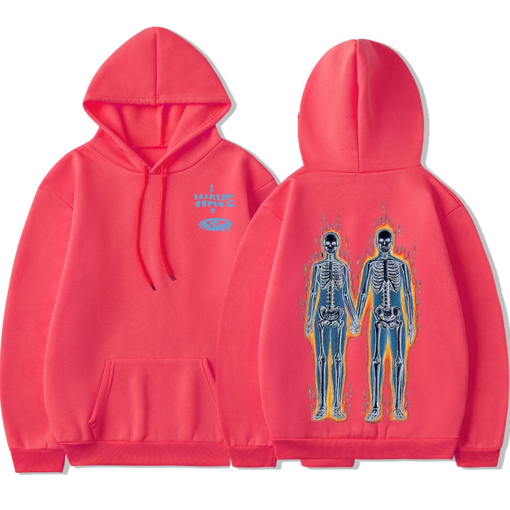 Unisex Skeleton Thermal Imaging Graphic Hoodie