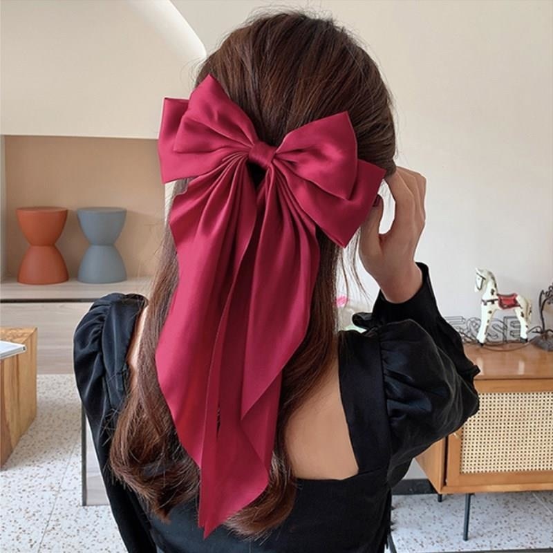 Chiffon Bow Hair Clip Women