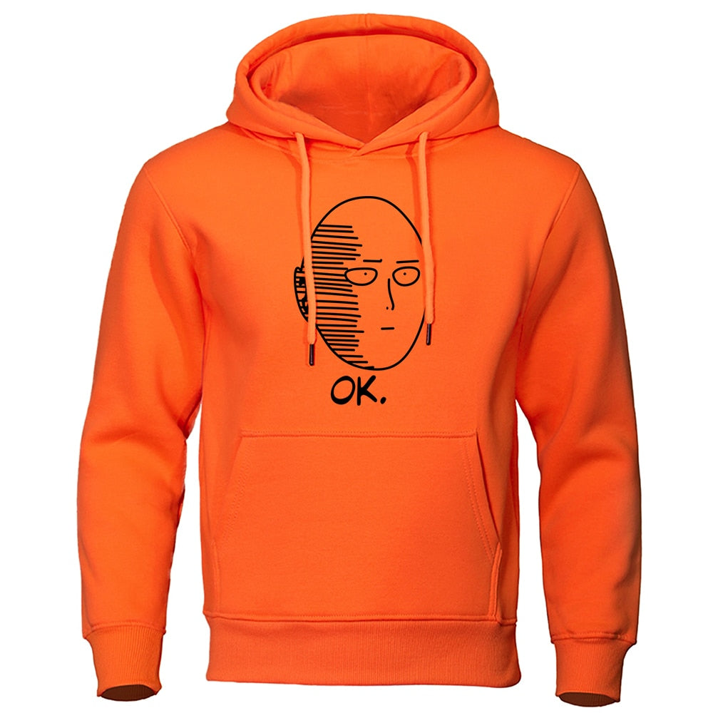 Mens Casual Hooded Sweatshirt One Punch Man Hoodie