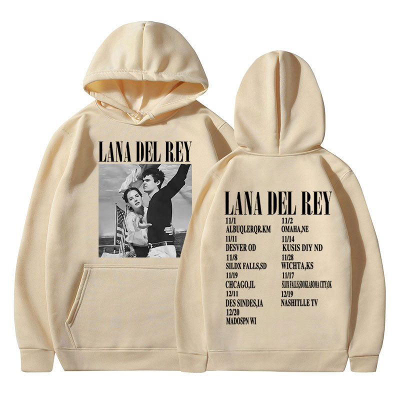 Womens Lana Del Rey Ldr Sailing Graphic Hoodie