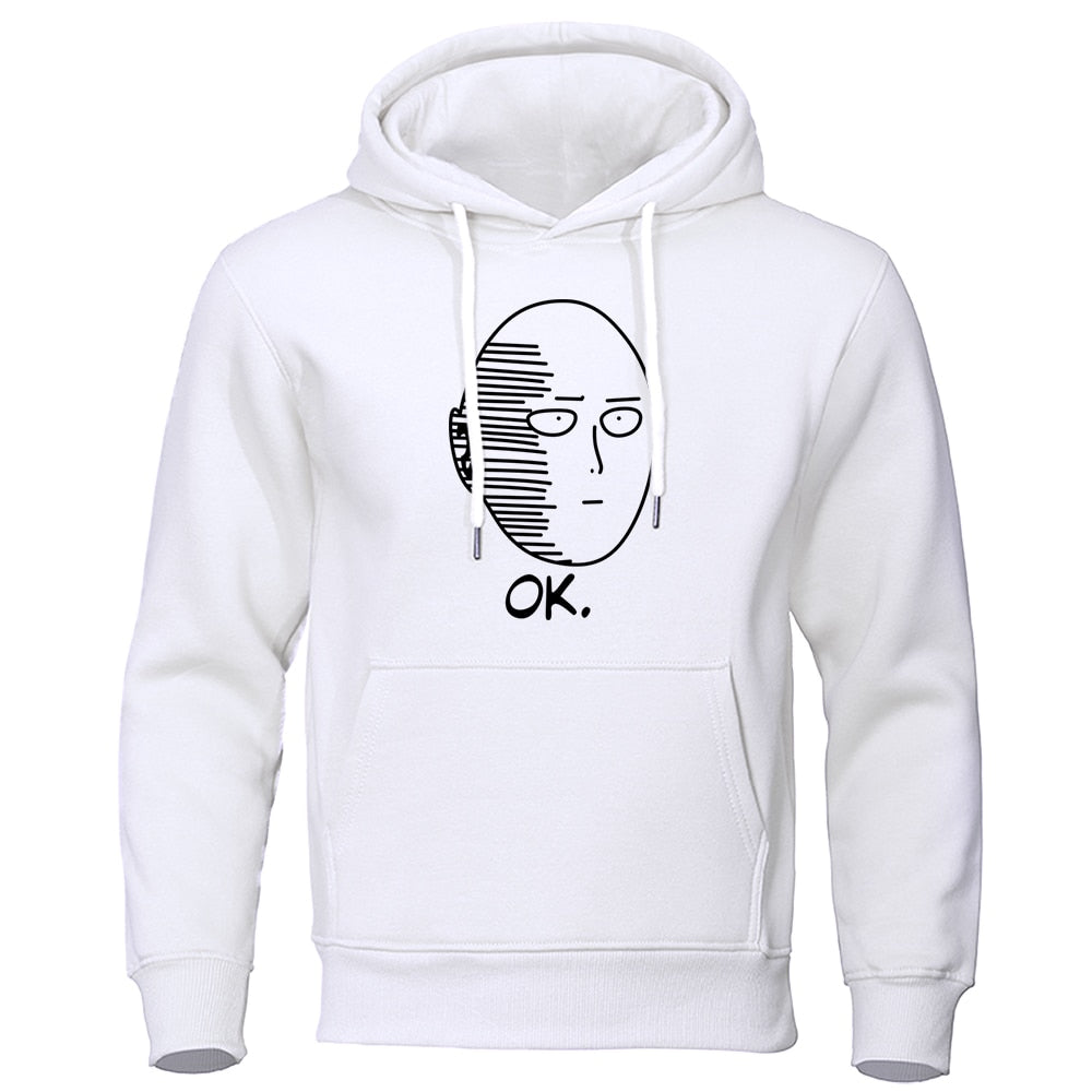 Mens Casual Hooded Sweatshirt One Punch Man Hoodie