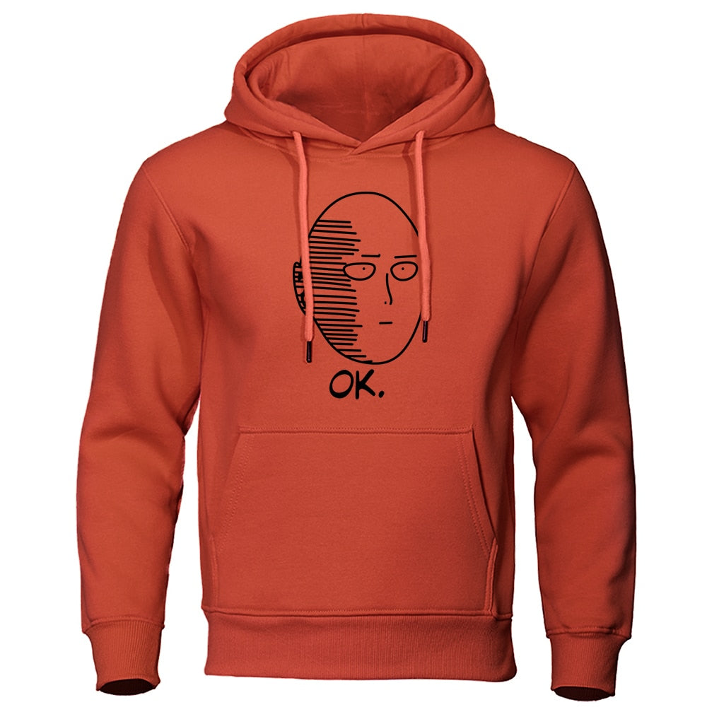 Mens Casual Hooded Sweatshirt One Punch Man Hoodie