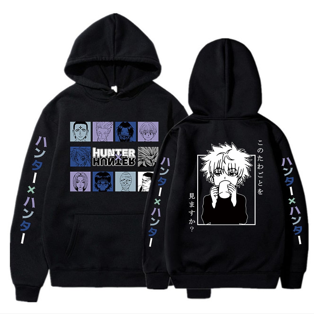 2020 Anime Hunter X Hunter Killua Leorio Kurapika Gon Hisoka Pullover Hoodie Streetswear Tops