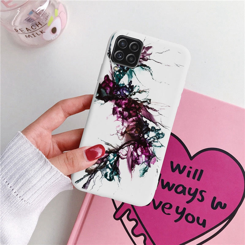 Love Heart Butterfly Flower Graphic Samsung Case