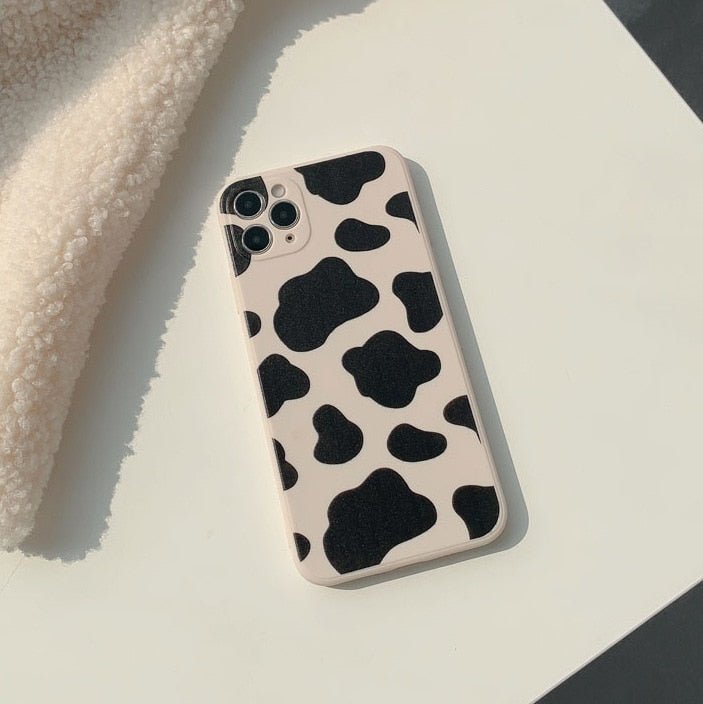 Retro cow print art japanese Phone Case for apple iPhone