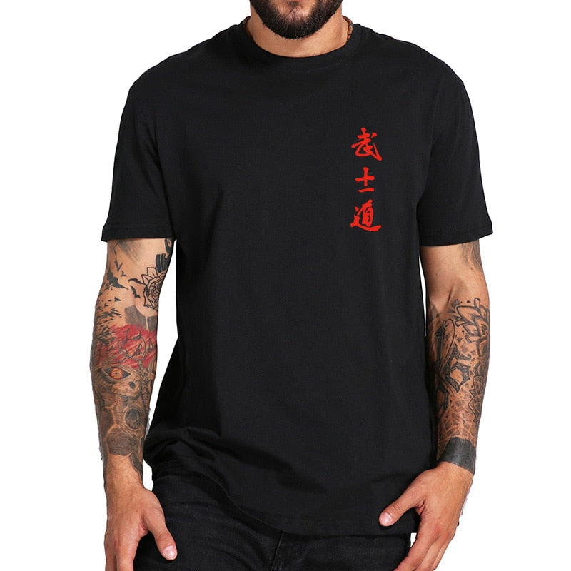 Men's Zhongyi T Shirt Cool Japanese Front Back Print