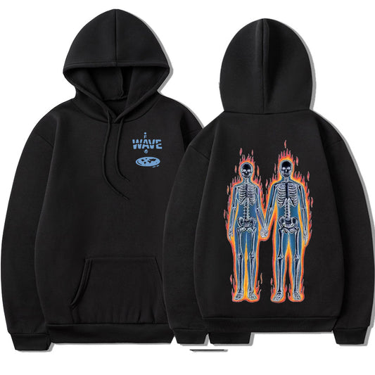 Unisex Skeleton Thermal Imaging Graphic Hoodie