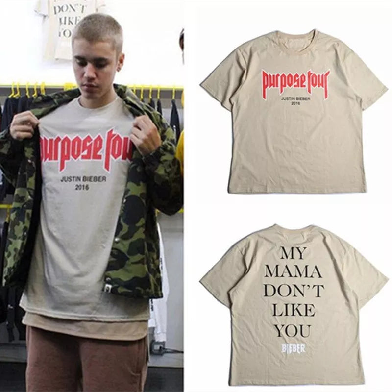 Unisex Justin Bieber Purpose Tour Casual Skateboard Streetwear