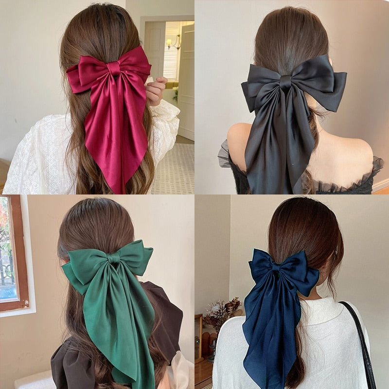 Chiffon Bow Hair Clip Women