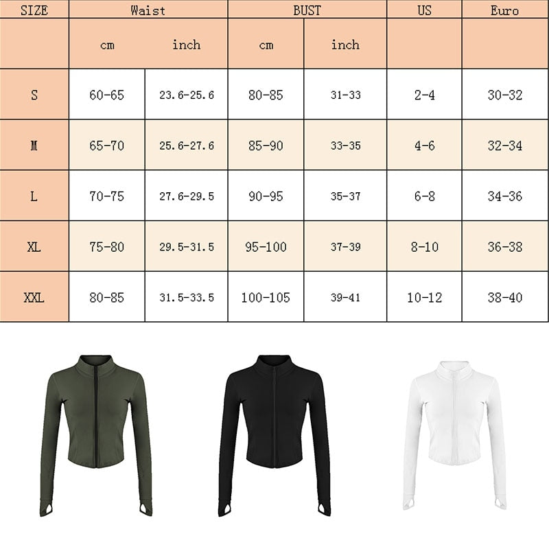 Aiithuug Women Full Zip-up Yoga Top